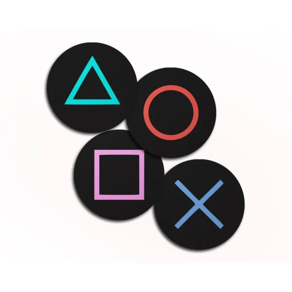 KIT 4 PORTA COPOS PLAYSTATION