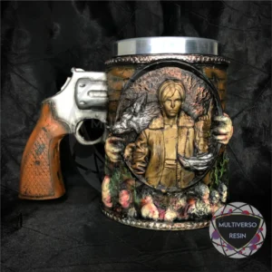 CANECA DE RESINA RESIDENT EVIL - LEON